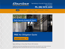 Tablet Screenshot of gardas.com.au